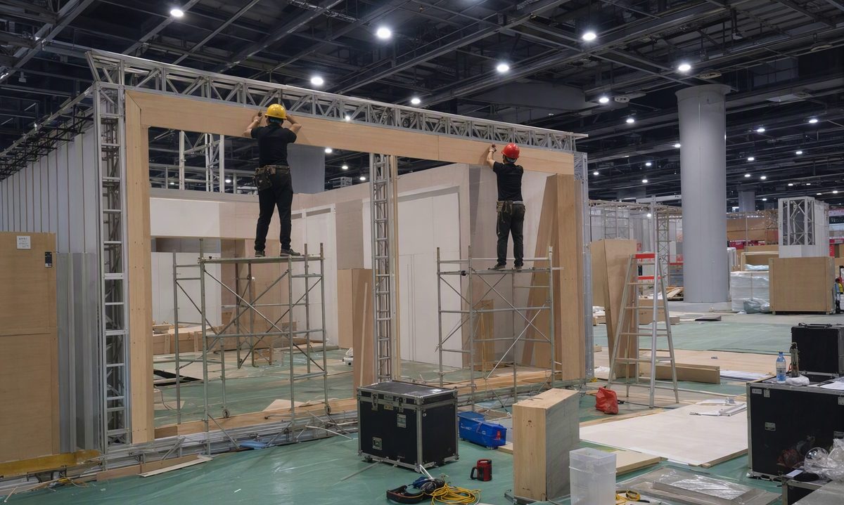 海外展会特装搭建怎么做：从图纸报批到现场施工全流程